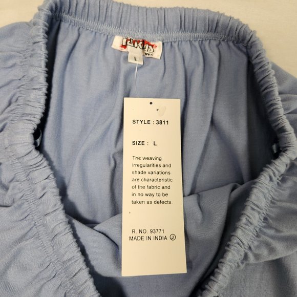 Vintage KAKTUS Fairy Artsy Blue Printed Novelty Set of Two T-Shirt/Skirt Size L. - Picture 16 of 16